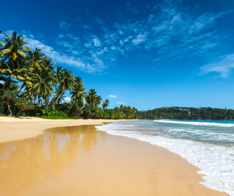 One of the many beautiful beaches of the island