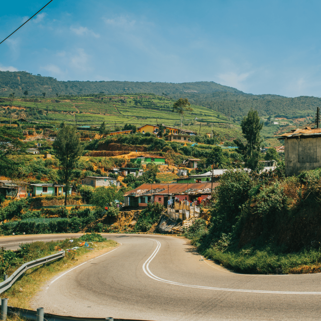 Windy roads in the central hills