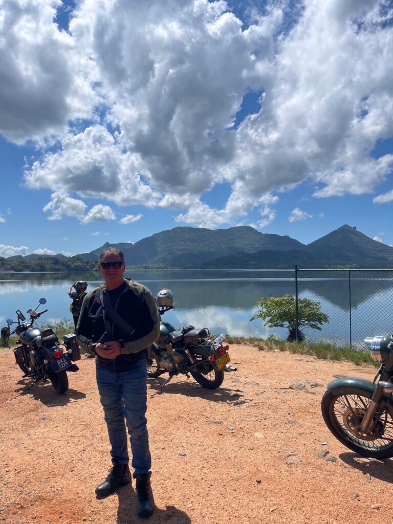 At one of the many reservoirs around the island