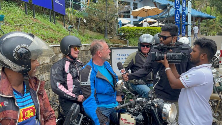 Interviewed by the local channel Rupavahini