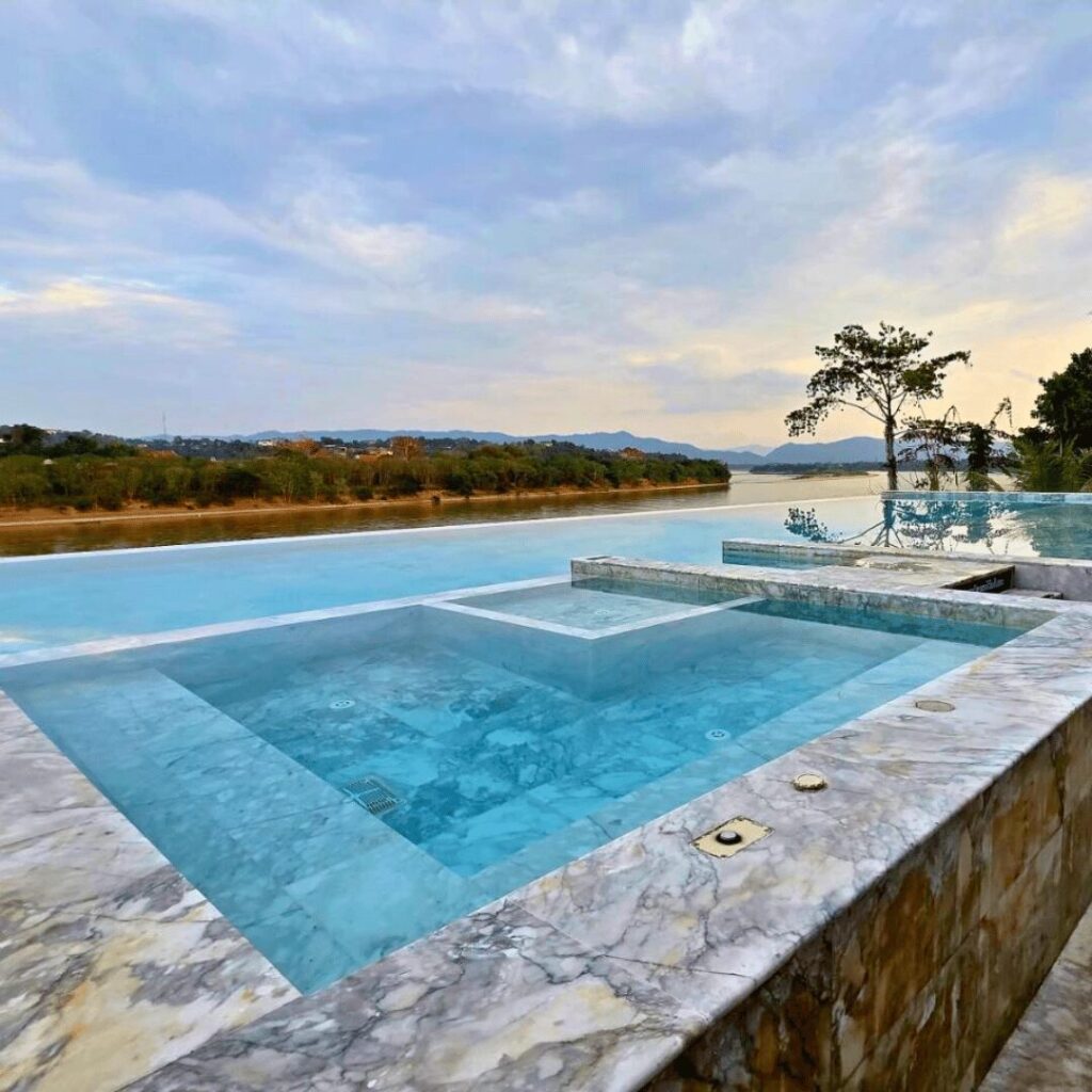 river view from swimming pool
