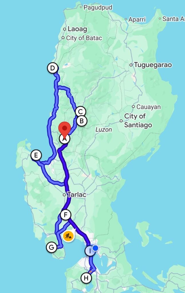 philippines motorcycle tour map